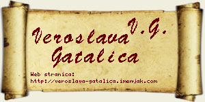 Veroslava Gatalica vizit kartica